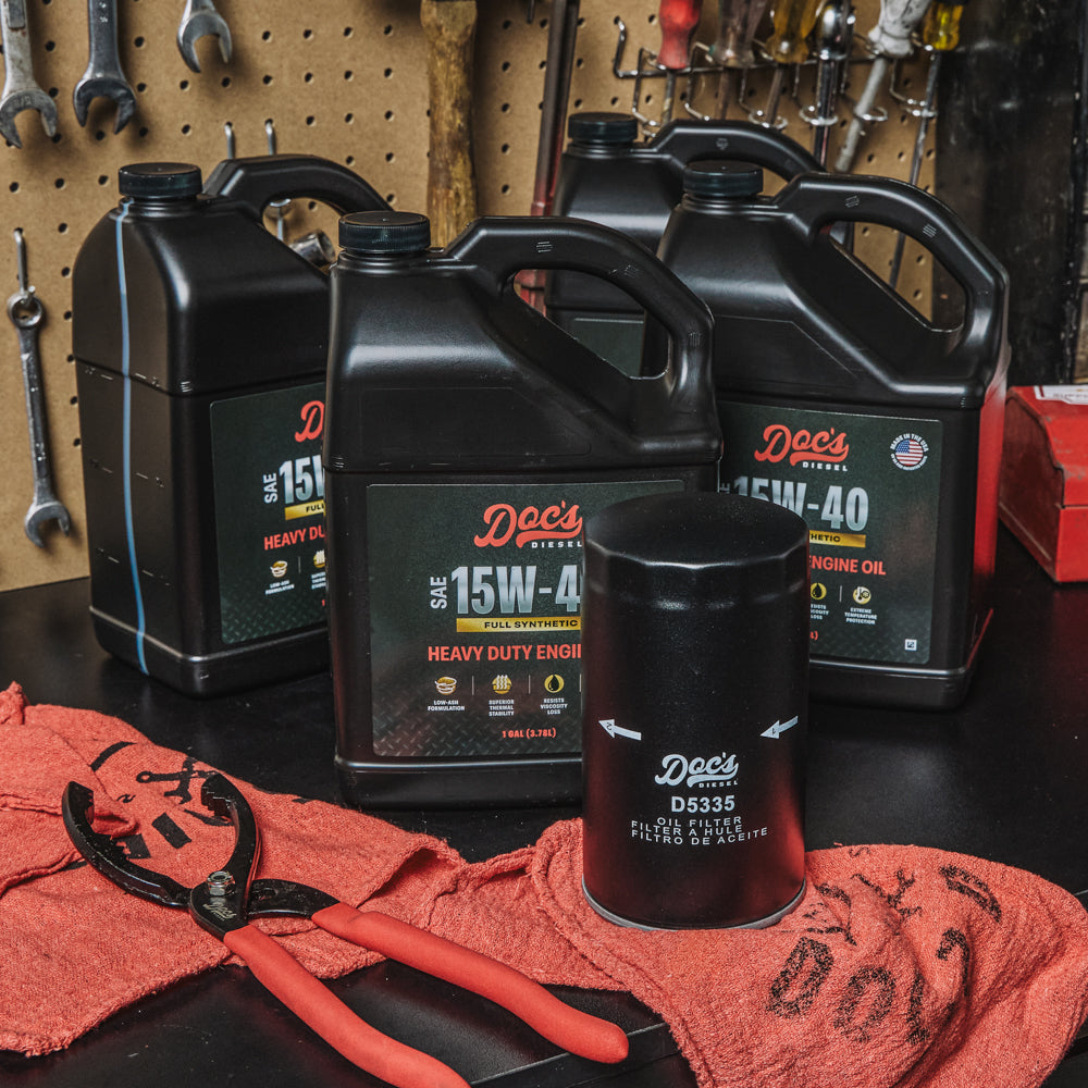 Doc's Diesel Dodge RAM 6.7L/5.9L Cummins 15W-40 Full Synthetic Oil Change Kit 1989-2024