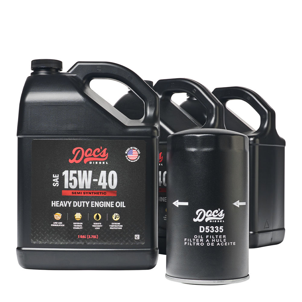 Doc's Diesel Dodge RAM 6.7L/5.9L Cummins 15W-40 SEMI Synthetic Oil Change Kit 1989-2024