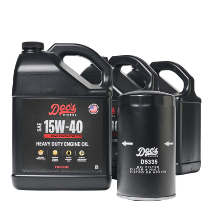 Doc's Diesel Dodge RAM 6.7L/5.9L Cummins 15W-40 SEMI Synthetic Oil Change Kit 1989-2024