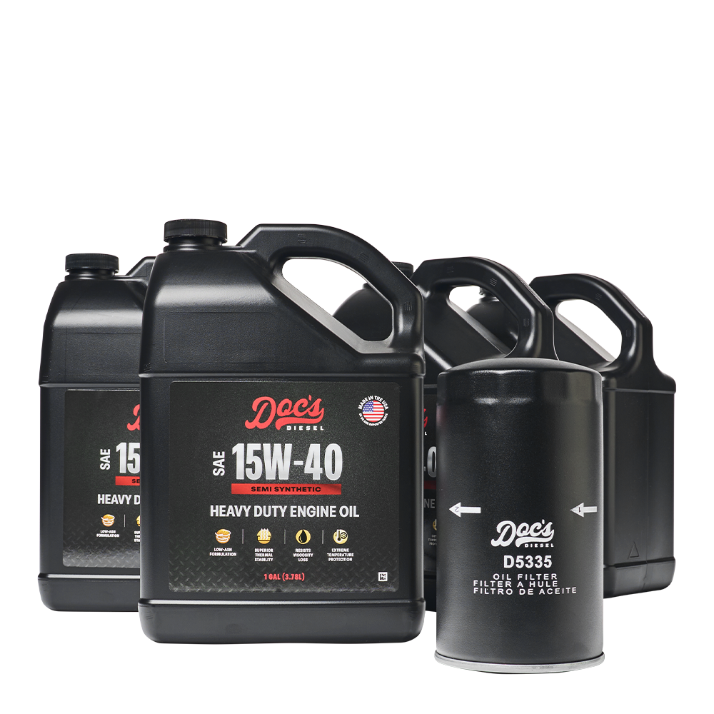 Doc's Diesel Dodge RAM 6.7L/5.9L Cummins 15W-40 SEMI Synthetic Oil Change Kit 1989-2024