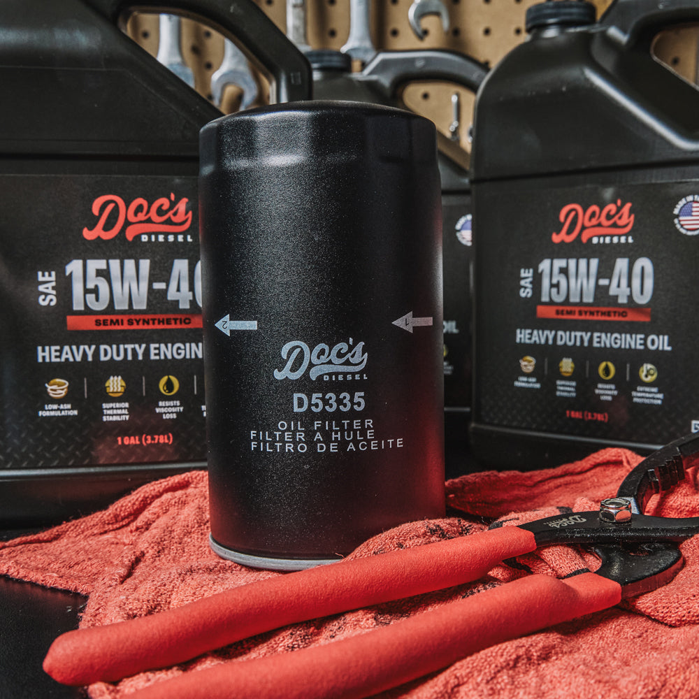 Doc's Diesel Dodge RAM 6.7L/5.9L Cummins 15W-40 SEMI Synthetic Oil Change Kit 1989-2024