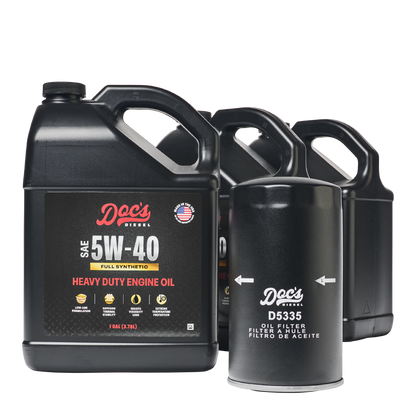 Doc's Diesel Dodge RAM 6.7L/5.9L Cummins 5W-40 Full Synthetic Oil Change Kit 1989-2024