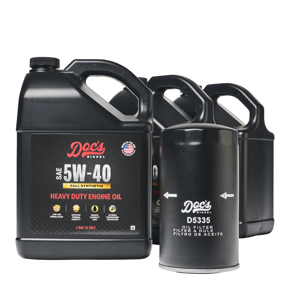 Doc's Diesel Dodge RAM 6.7L/5.9L Cummins 5W-40 Full Synthetic Oil Change Kit 1989-2024