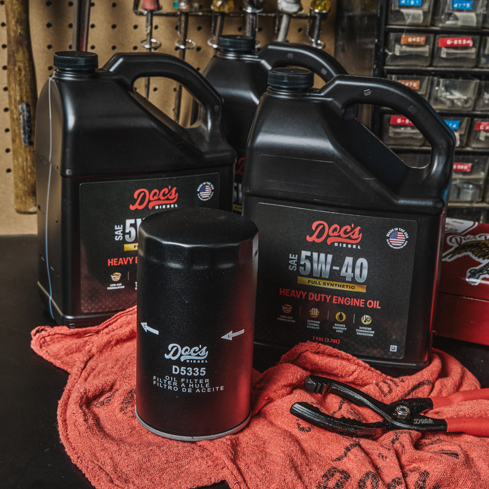 Doc's Diesel Dodge RAM 6.7L/5.9L Cummins 5W-40 Full Synthetic Oil Change Kit 1989-2024