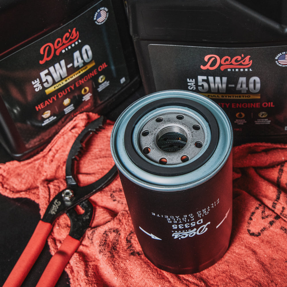 Doc's Diesel Dodge RAM 6.7L/5.9L Cummins 5W-40 Full Synthetic Oil Change Kit 1989-2024