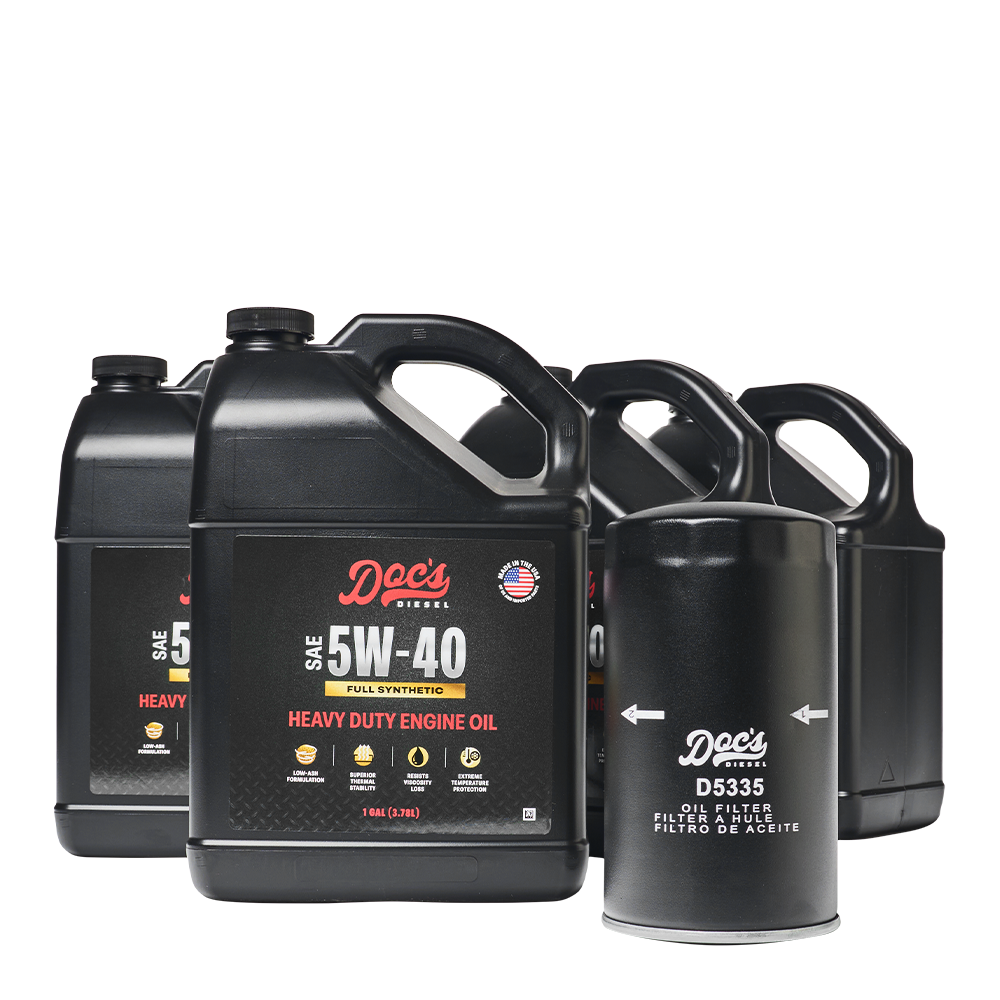 Doc's Diesel Dodge RAM 6.7L/5.9L Cummins 5W-40 Full Synthetic Oil Change Kit 1989-2024