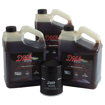 Doc's Diesel Chevrolet/GMC 6.6L Duramax 15W-40 SEMI Synthetic Oil Change Kit 2001-2019