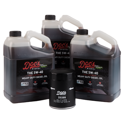 Doc's Diesel Chevrolet/GMC 6.6L Duramax 5W-40 Full Synthetic Oil Change Kit 2001-2019
