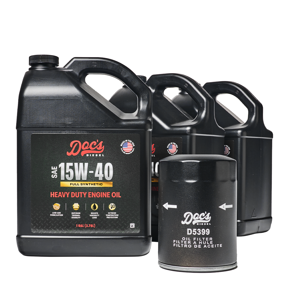 Doc's Diesel Chevrolet/GMC 6.6L Duramax 15W-40 Full Synthetic Oil Change Kit 2001-2019