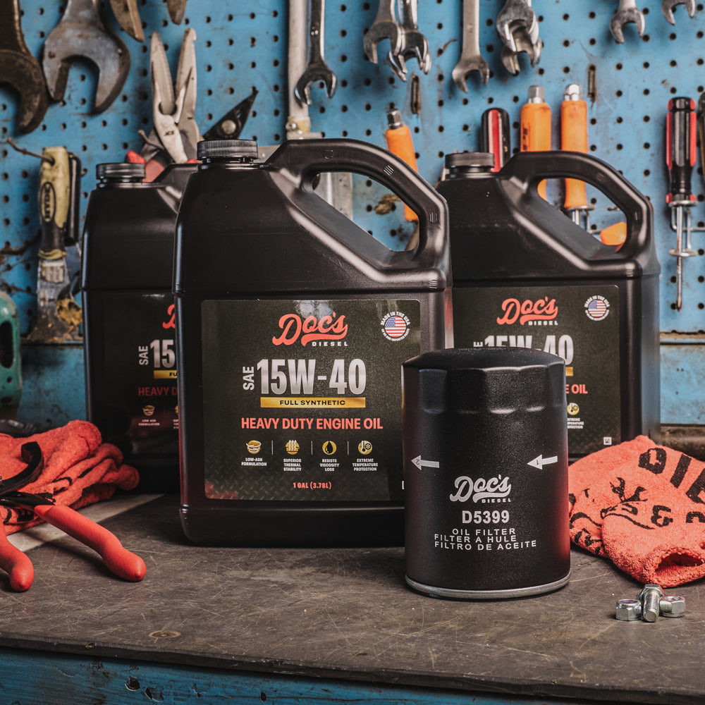 Doc's Diesel Chevrolet/GMC 6.6L Duramax 15W-40 Full Synthetic Oil Change Kit 2001-2019