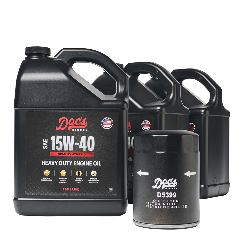 Doc's Diesel Chevrolet/GMC 6.6L Duramax 15W-40 SEMI Synthetic Oil Change Kit 2001-2019