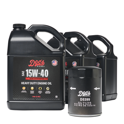 Doc's Diesel Chevrolet/GMC 6.6L Duramax 15W-40 SEMI Synthetic Oil Change Kit 2001-2019