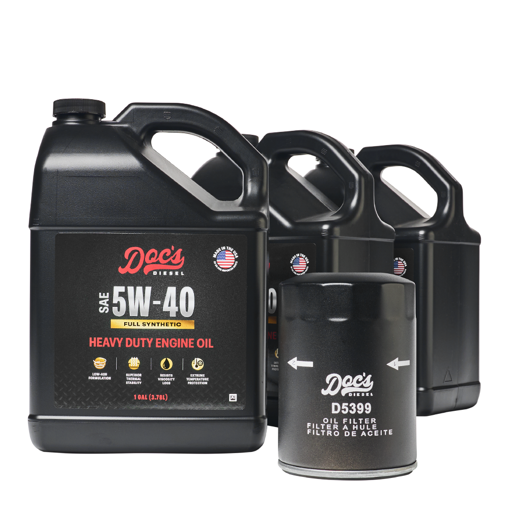 Doc's Diesel Chevrolet/GMC 6.6L Duramax 5W-40 Full Synthetic Oil Change Kit 2001-2019