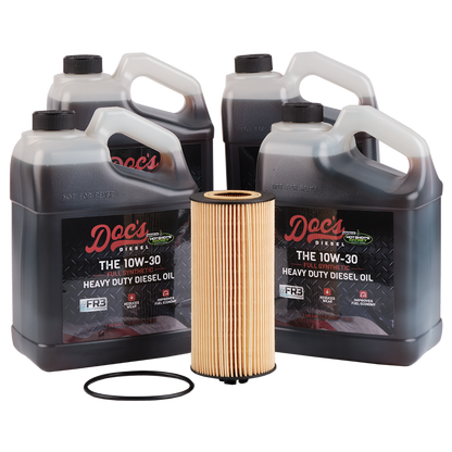 Doc's Diesel Ford 6.0L/6.4L Powerstroke 10W-30 Full Synthetic Oil Change Kit 2003-2010
