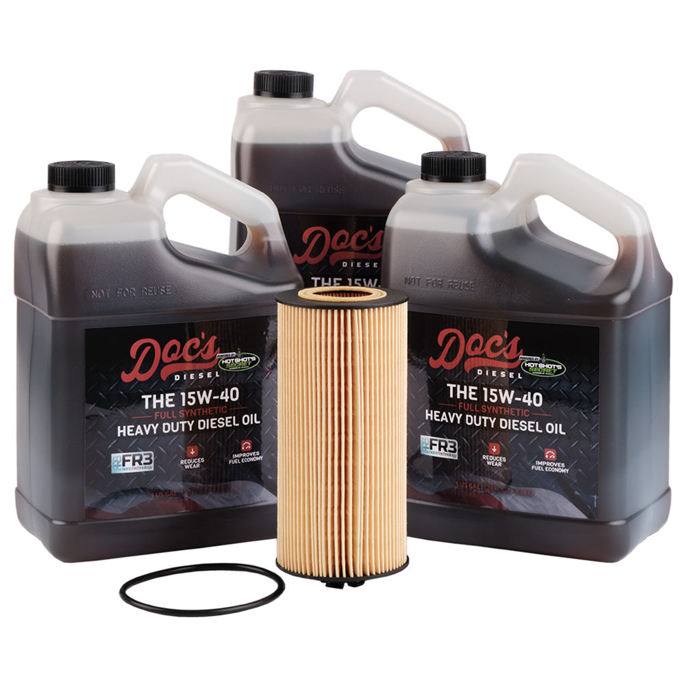 Doc's Diesel Ford 6.0L/6.4L Powerstroke 15W-40 Full Synthetic Oil Change Kit 2003-2010