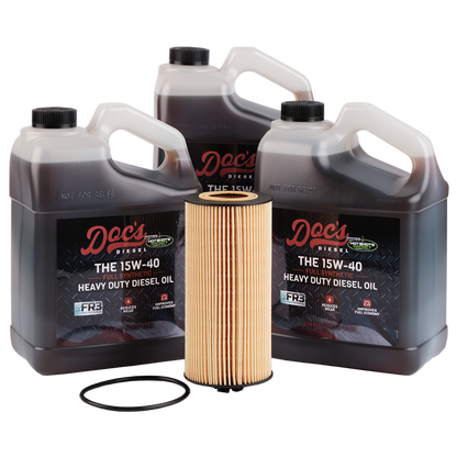 Doc's Diesel Ford 6.0L/6.4L Powerstroke 15W-40 Full Synthetic Oil Change Kit 2003-2010