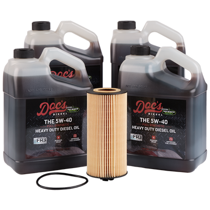 Doc's Diesel Ford 6.0L/6.4L Powerstroke 15W-40 Full Synthetic Oil Change Kit 2003-2010