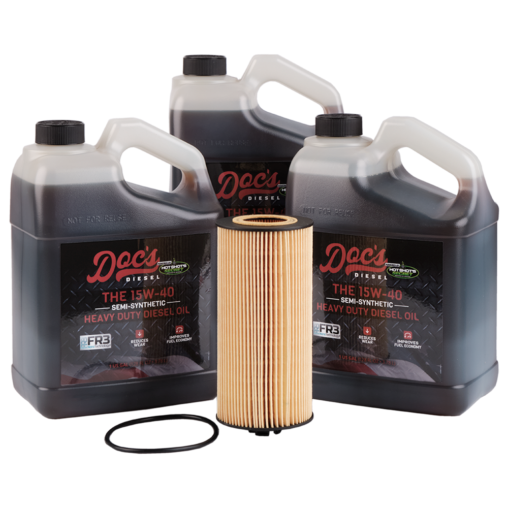 Doc's Diesel Ford 6.0L/6.4L Powerstroke 15W-40 SEMI Synthetic Oil Change Kit 2003-2010