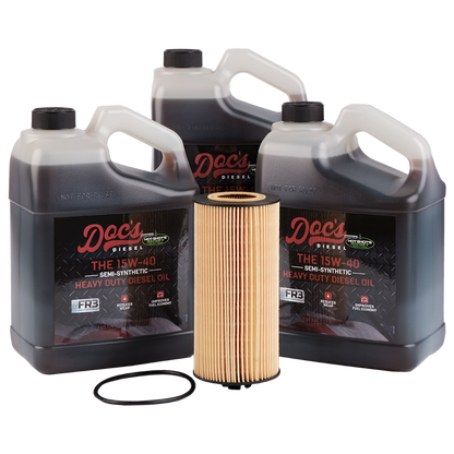Doc's Diesel Ford 6.0L/6.4L Powerstroke 15W-40 SEMI Synthetic Oil Change Kit 2003-2010