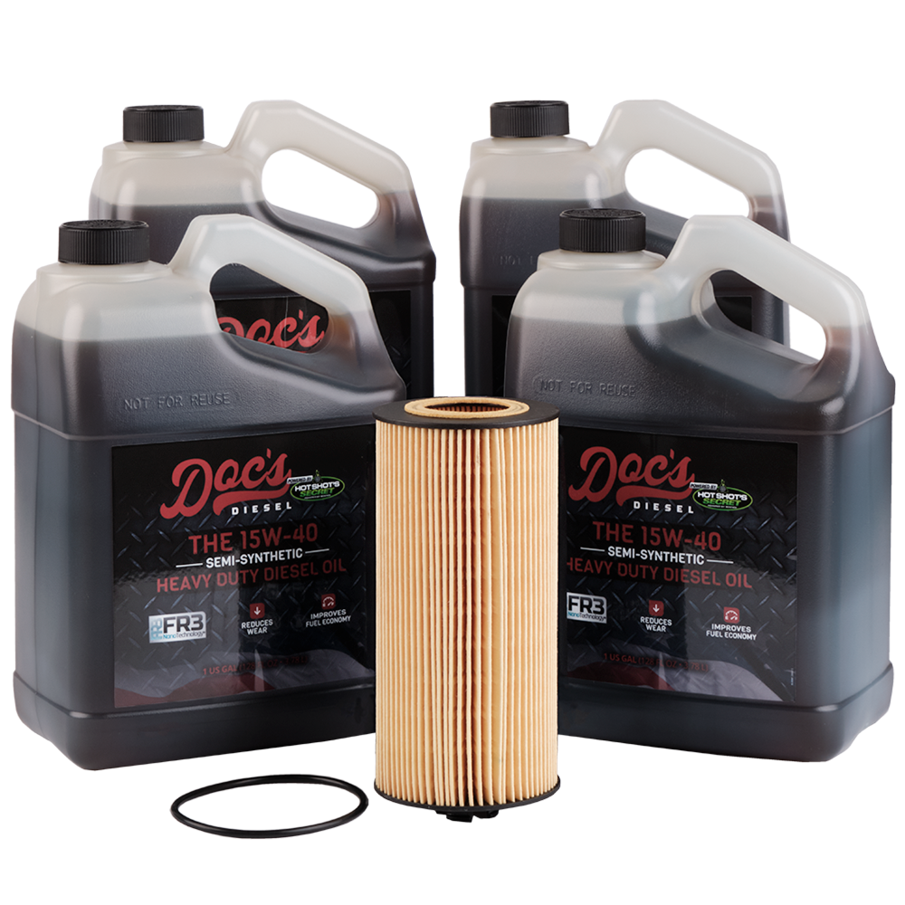 Doc's Diesel Ford 6.0L/6.4L Powerstroke 15W-40 SEMI Synthetic Oil Change Kit 2003-2010