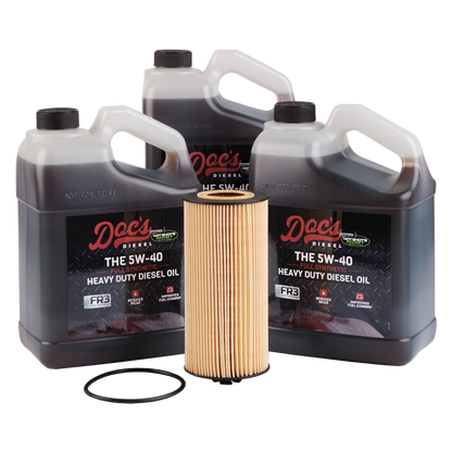 Doc's Diesel Ford 6.0L/6.4L Powerstroke 5W-40 Full Synthetic Oil Change Kit 2003-2010
