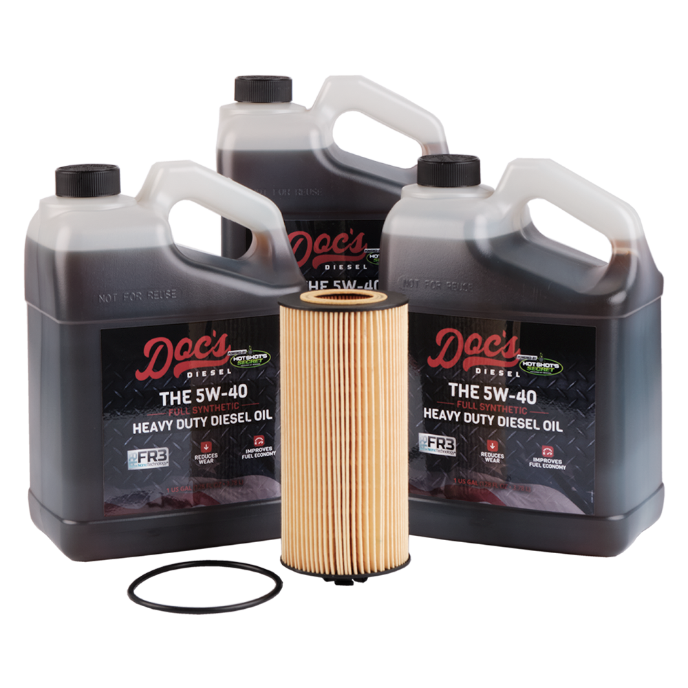 Doc's Diesel Ford 6.0L/6.4L Powerstroke 5W-40 Full Synthetic Oil Change Kit 2003-2010