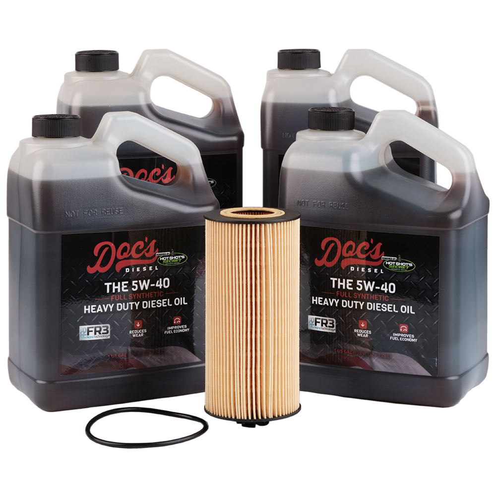 Doc's Diesel Ford 6.0L/6.4L Powerstroke 5W-40 Full Synthetic Oil Change Kit 2003-2010