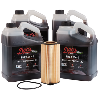 Doc's Diesel Ford 6.0L/6.4L Powerstroke 5W-40 Full Synthetic Oil Change Kit 2003-2010