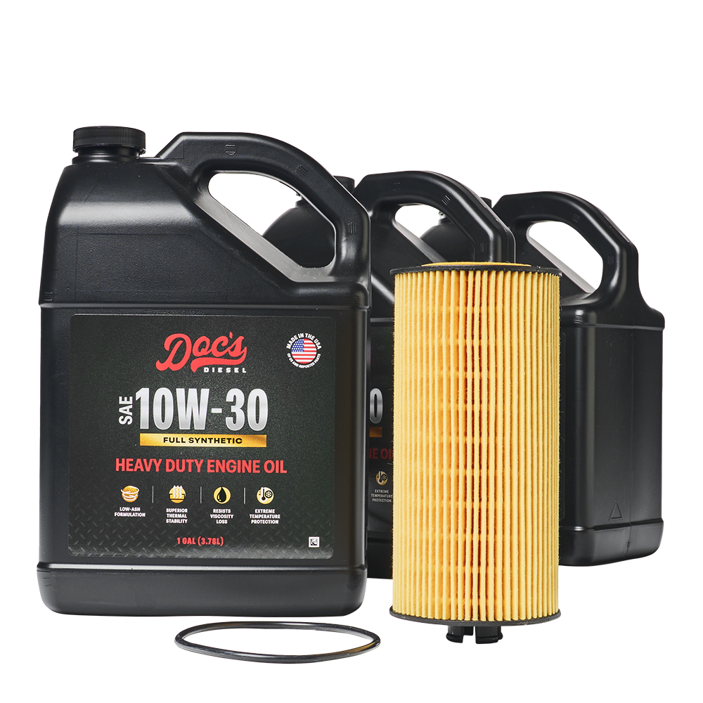 Doc's Diesel Ford 6.0L/6.4L Powerstroke 10W-30 Full Synthetic Oil Change Kit 2003-2010