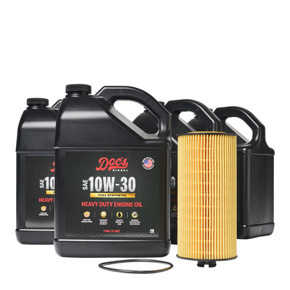 Doc's Diesel Ford 6.0L/6.4L Powerstroke 10W-30 Full Synthetic Oil Change Kit 2003-2010