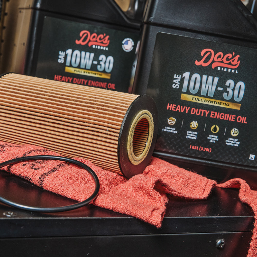 Doc's Diesel Ford 6.0L/6.4L Powerstroke 10W-30 Full Synthetic Oil Change Kit 2003-2010