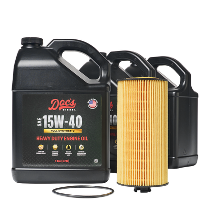 Doc's Diesel Ford 6.0L/6.4L Powerstroke 15W-40 Full Synthetic Oil Change Kit 2003-2010