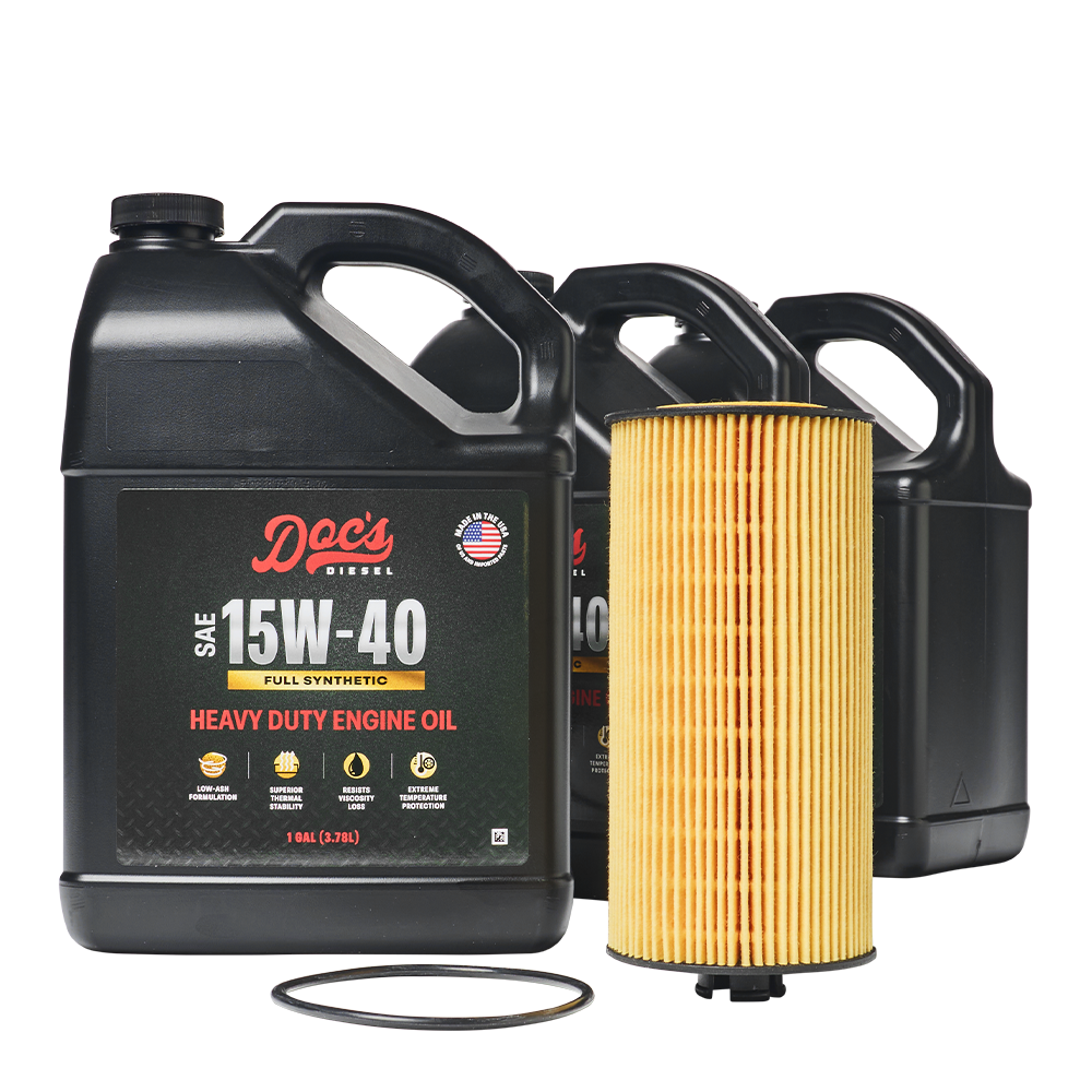 Doc's Diesel Ford 6.0L/6.4L Powerstroke 15W-40 Full Synthetic Oil Change Kit 2003-2010