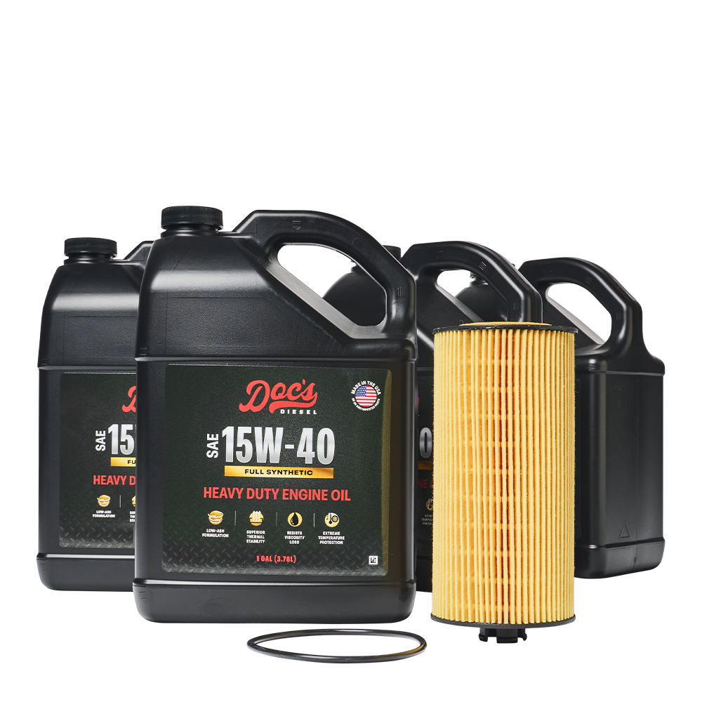 Doc's Diesel Ford 6.0L/6.4L Powerstroke 15W-40 Full Synthetic Oil Change Kit 2003-2010