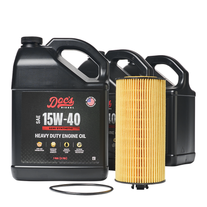 Doc's Diesel Ford 6.0L/6.4L Powerstroke 15W-40 SEMI Synthetic Oil Change Kit 2003-2010