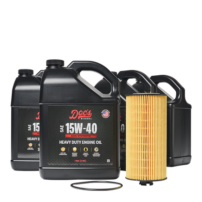 Doc's Diesel Ford 6.0L/6.4L Powerstroke 15W-40 SEMI Synthetic Oil Change Kit 2003-2010