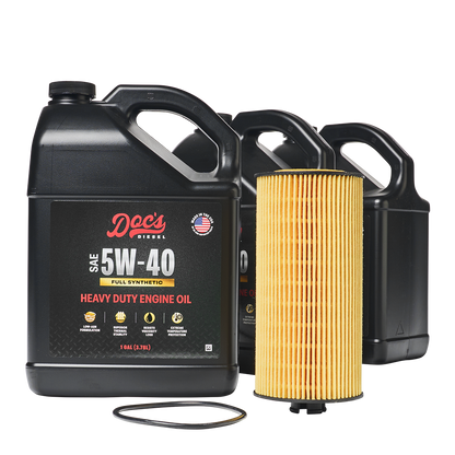 Doc's Diesel Ford 6.0L/6.4L Powerstroke 5W-40 Full Synthetic Oil Change Kit 2003-2010