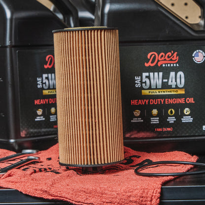 Doc's Diesel Ford 6.0L/6.4L Powerstroke 5W-40 Full Synthetic Oil Change Kit 2003-2010