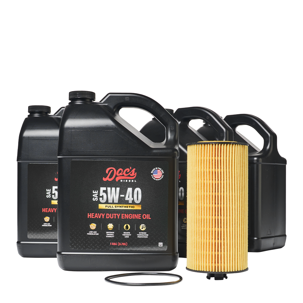 Doc's Diesel Ford 6.0L/6.4L Powerstroke 5W-40 Full Synthetic Oil Change Kit 2003-2010