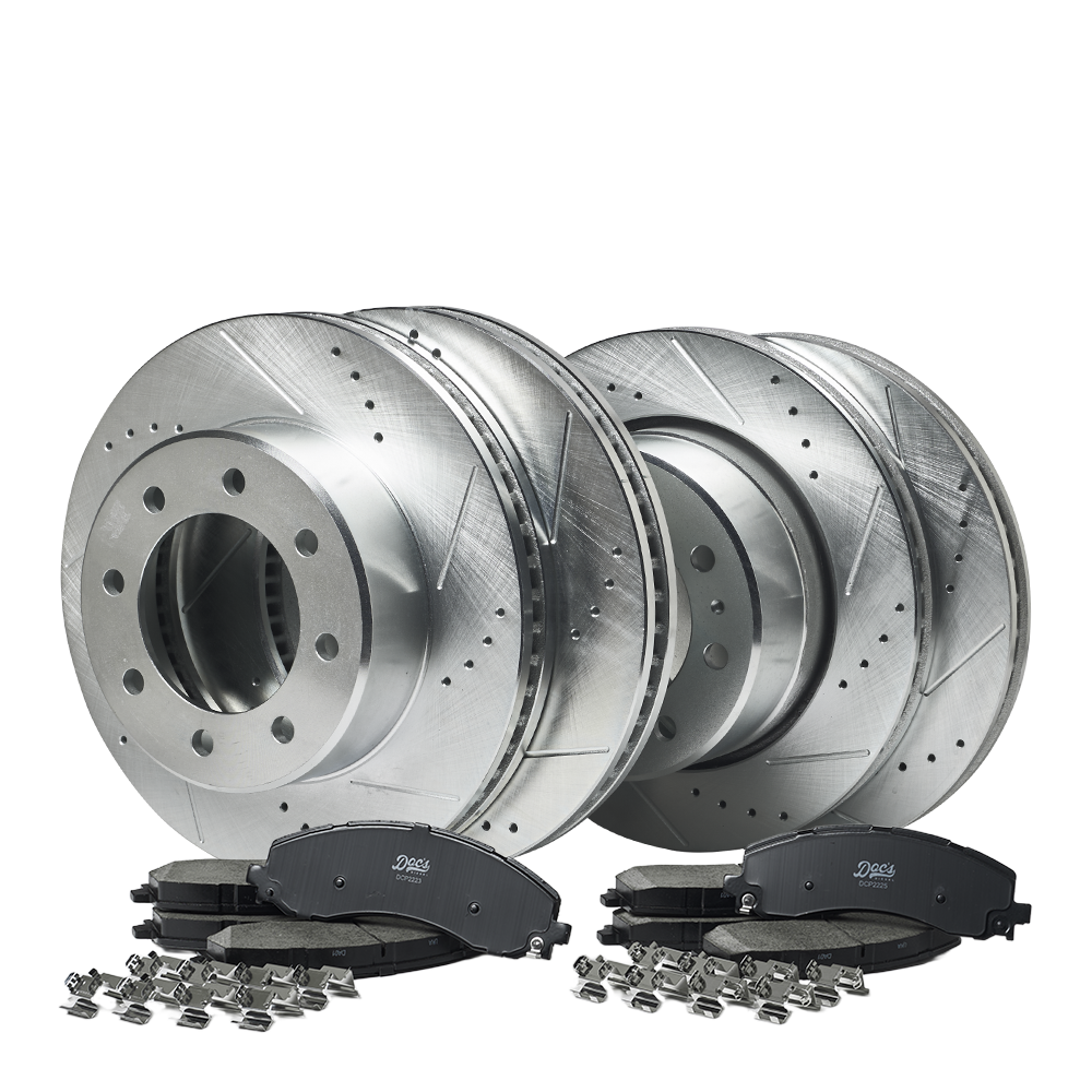 Doc's Diesel RAM 6.7L Cummins 2500/3500 Ceramic Front/Rear Brake Pads + Drilled and Slotted Front/Rear Rotors Kit 2019-2024