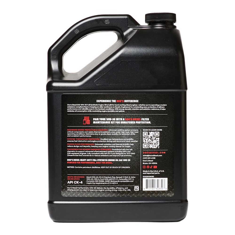 Doc's Diesel Ford 7.3L Powerstroke 10W-30 Full Synthetic Oil Change Kit 1994-2003