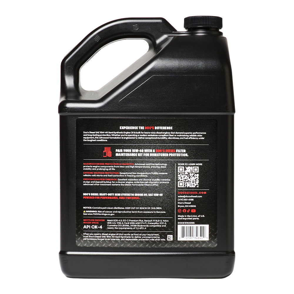 Doc's Diesel Chevrolet/GMC 6.6L Duramax 15W-40 SEMI Synthetic Oil Change Kit 2001-2019