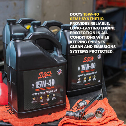 Doc's Diesel Chevrolet/GMC 6.6L Duramax 15W-40 SEMI Synthetic Oil Change Kit 2001-2019