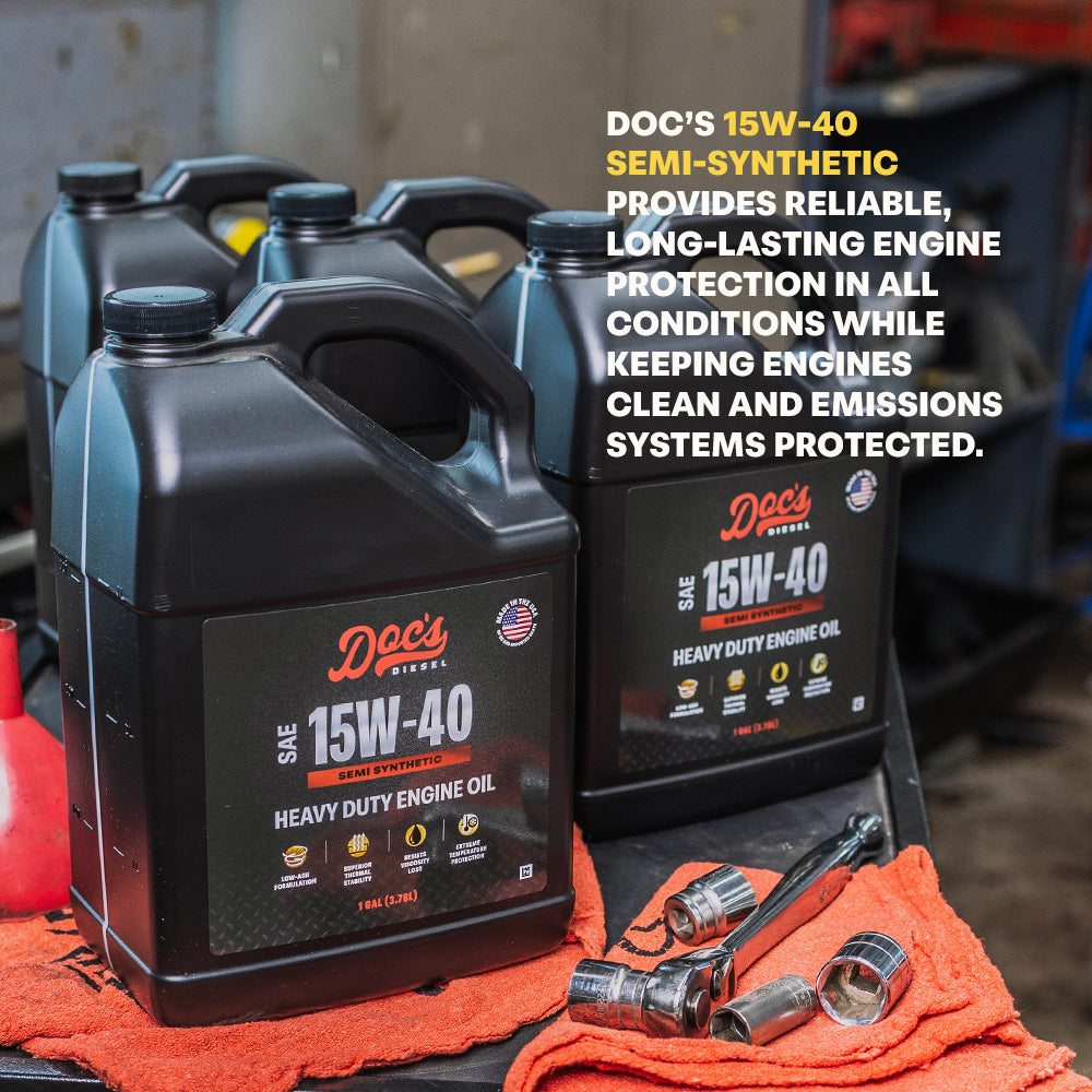 Doc's Diesel Chevrolet/GMC 6.6L Duramax 15W-40 SEMI Synthetic Oil Change Kit 2001-2019