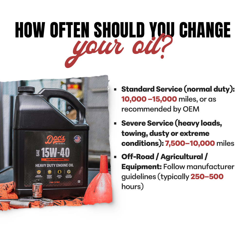 Doc's Diesel Chevrolet/GMC 6.6L Duramax 15W-40 SEMI Synthetic Oil Change Kit 2001-2019