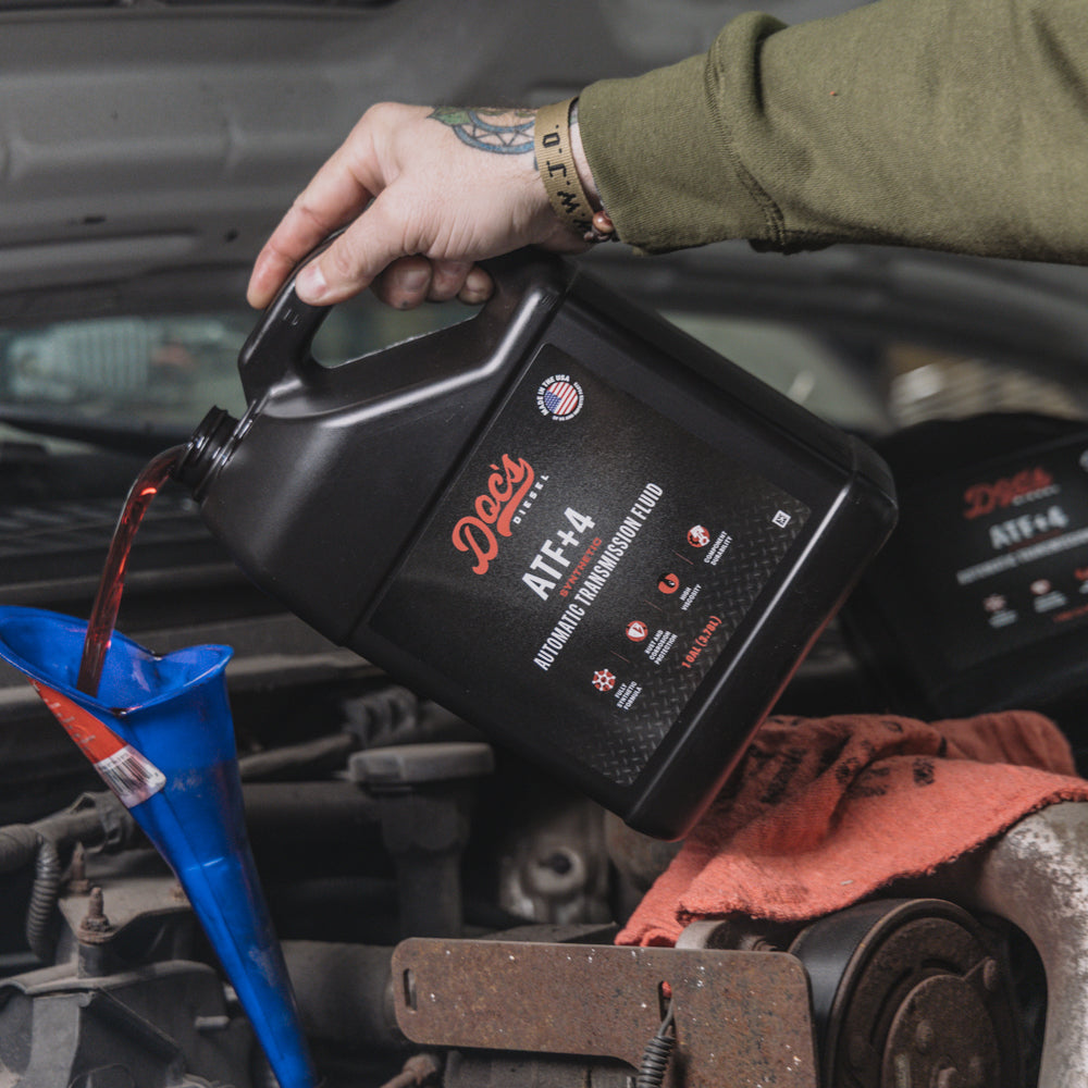 Doc's Diesel ATF+4 DEXRON III/MERCON V Automatic Transmission Fluid 55 Gallon Drum
