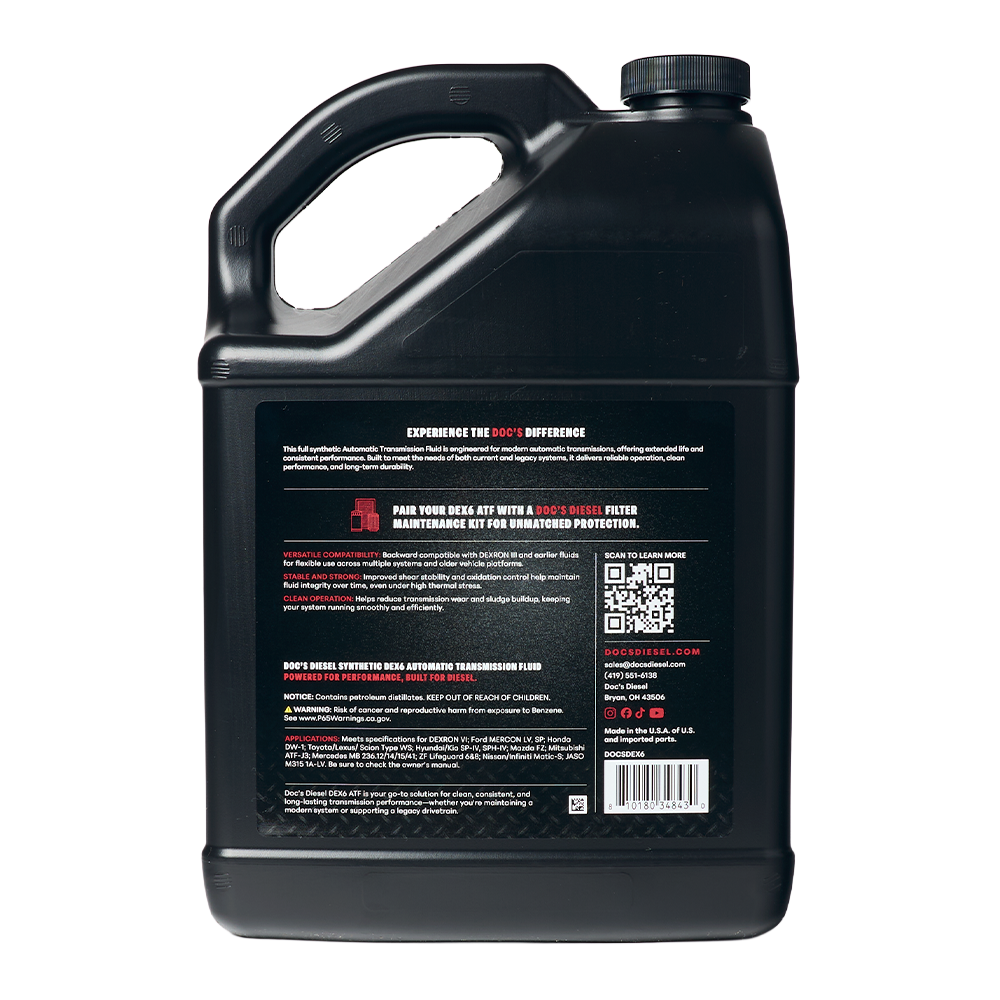 Doc's Diesel DEX6 Dexron VI and Mercon LV Automatic Transmission Fluid 55 Gallon Drum