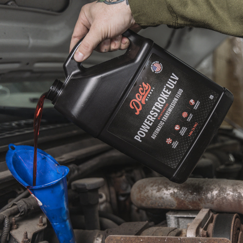 Doc’s Diesel Powerstroke ULV Full Synthetic Automatic Transmission Fluid 55 Gallon Drum