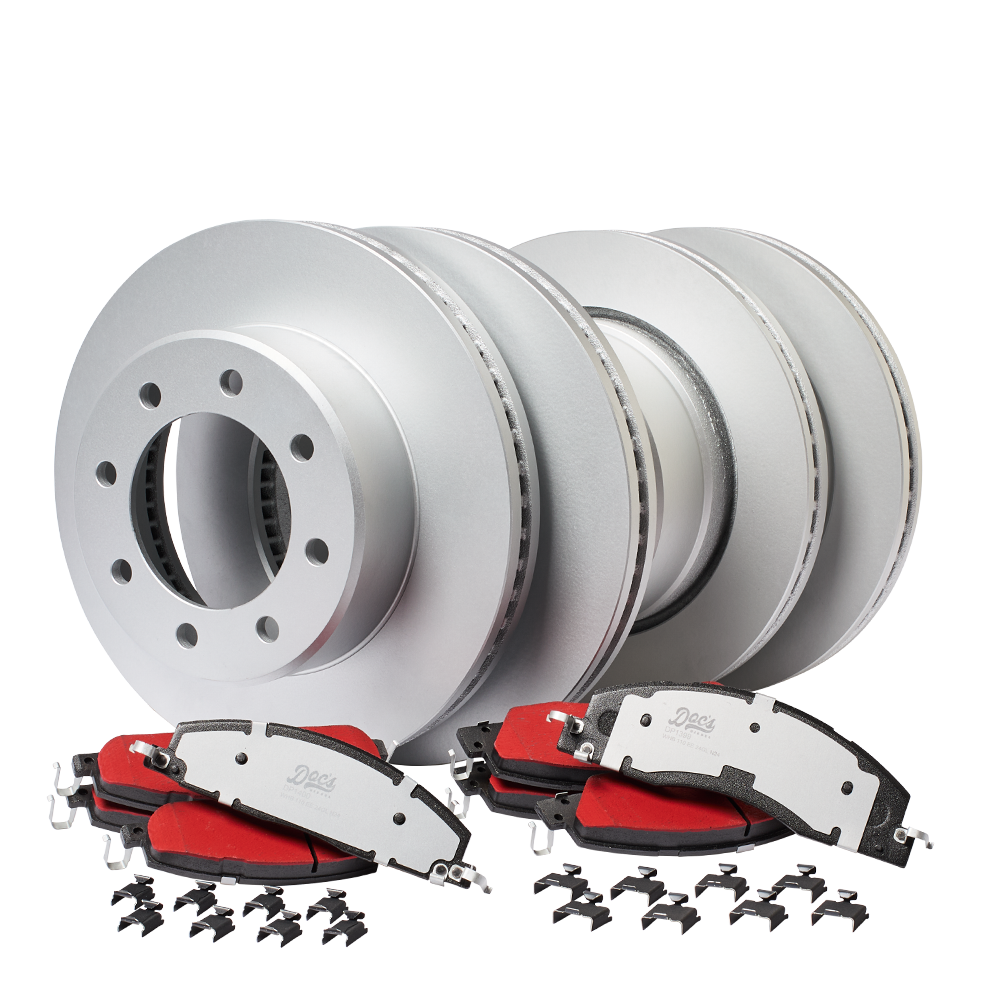 Doc's Diesel RAM 6.7L Cummins SRW/DRW Front and Rear Brake Pads and Rotors Kit 2009-2018