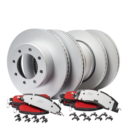 Doc's Diesel RAM 6.7L Cummins SRW/DRW Front and Rear Brake Pads and Rotors Kit 2009-2018